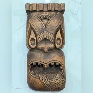 Carved Wooden Tiki Mask